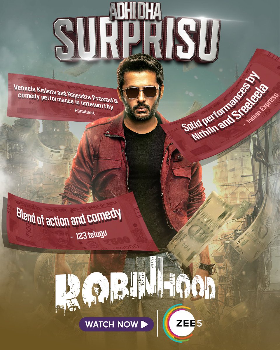 Robinhood (2025) UNCUT 480p + 720p + 1080p + 2160p ZEE5 UHD WEB-DL Hindi TV-DL DDP5.1 ESub