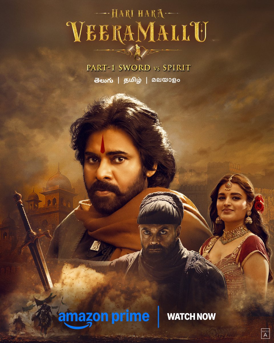 Hari Hara Veera Mallu Part 1 Sword Vs Spirit (2025) 480p + 720p + 1080p + 2160p AMZN UHD WEB-DL Hindi DDP5.1 ESub