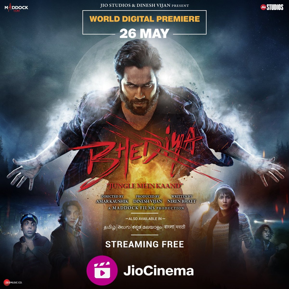 Bhediya (2022) 480p | 720p | 1080p JHS WEB-DL Dual Audio [Hindi DDP5.1 + Marathi DD2.0] ESub